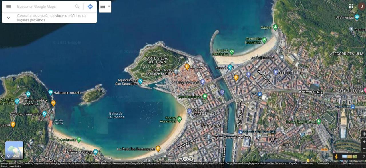 Apartamento Luminoso Atico en San-Sebastián + Wifi San Sebastián Exterior foto